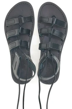 Sandali neri alla schiava in stile gladiatore 1369-PITTARELLO SUN Best