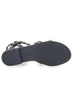 Sandali Neri Con Cinturini E Borchie Dorate ME & ME 663-ME u0026 ME Hot