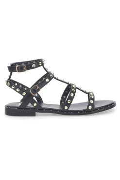 Sandali Neri Con Cinturini E Borchie Dorate ME & ME 663-ME u0026 ME Hot