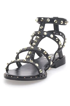 Sandali Neri Con Cinturini E Borchie Dorate ME & ME 663-ME u0026 ME Hot