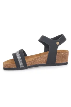 Sandali neri con dettagli metallici 309-BIO UP Best