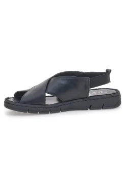 Sandali Neri con Elastico Posteriore e Tomaia in Pelle 3324229-PITTARELLO FOCUS