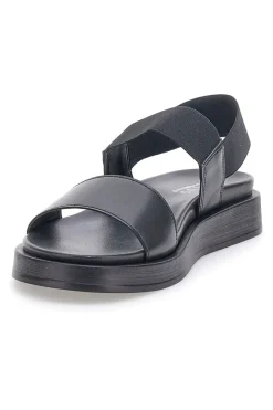 Sandali neri con fasce elastiche 28067IN-PITTARELLO FOCUS Outlet