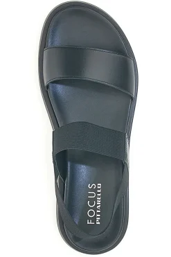 Sandali neri con fasce elastiche 28067IN-PITTARELLO FOCUS Outlet
