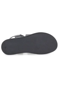 Sandali neri con fasce imbottite incrociate PITTARELLO FOCUS 28068IN-PITTARELLO CAPSULE Clearance