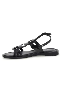 Sandali neri con fasce intrecciate e cinturino TIMA644-PITTARELLO SUN Outlet