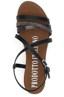 Sandali Neri con Multy Listini Made In Italy 8103-MIO TEMPO Online