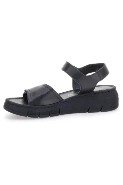 Sandali Neri con Strappi In Velcro 350005-MIO TEMPO Best