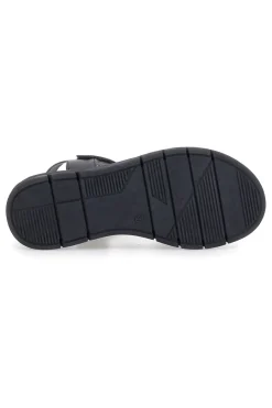 Sandali Neri con Strappi In Velcro 350005-MIO TEMPO Best