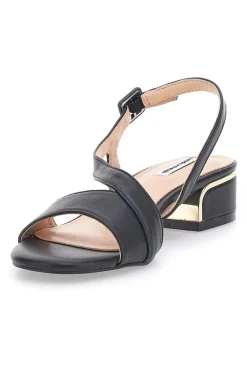 Sandali Neri Con Tacco Basso 51251-MARIELLA BURANI Sale
