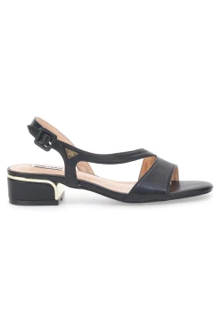 Sandali Neri Con Tacco Basso 51251-MARIELLA BURANI Sale