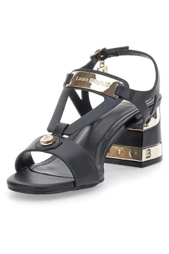 Sandali Neri Con Tacco 6,5 Cm da Donna 8518M-LAURA BIAGIOTTI Sale