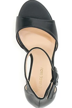 Sandali Neri con Tacco e Cinturino 6031-LE HAVRE PARIS Outlet