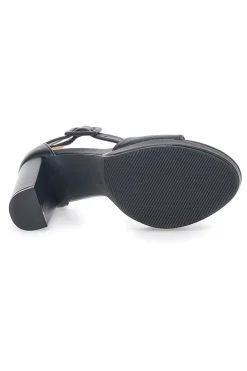 Sandali Neri con Tacco e Cinturino 6031-LE HAVRE PARIS Outlet