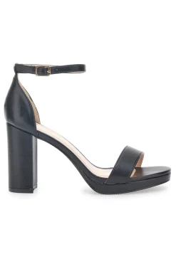 Sandali Neri con Tacco e Cinturino 33671-LE HAVRE PARIS Outlet