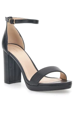Sandali Neri con Tacco e Cinturino 33671-LE HAVRE PARIS Outlet