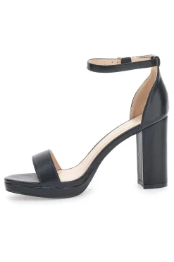 Sandali Neri con Tacco e Cinturino 33671-LE HAVRE PARIS Outlet