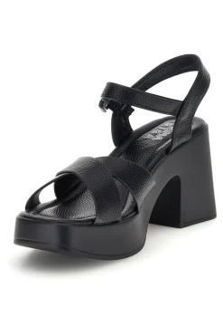 Sandali neri con tacco e plateau BL501708-PRIMA RIGA Online