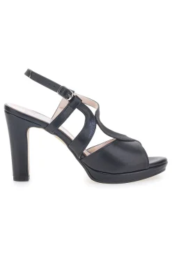 Sandali Neri con Tacco 4580-PITTARELLO LOVE Online