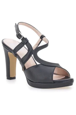 Sandali Neri con Tacco 4580-PITTARELLO LOVE Online
