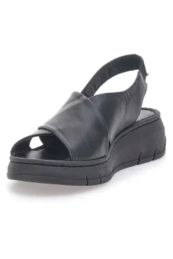 Sandali Neri con Tomaia in Pelle e Soletta Morbida 3315579-PITTARELLO FOCUS Sale
