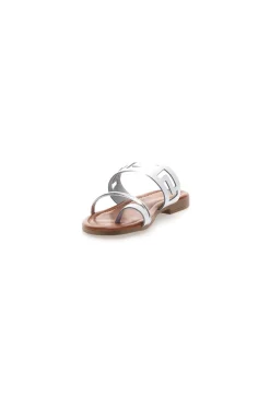 Sandali Neri Flat con Dettagli Geometrici Traforati 24F-PRIMA RIGA Clearance