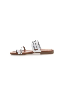 Sandali Neri Flat con Dettagli Geometrici Traforati 24F-PRIMA RIGA Clearance