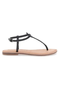 Sandali Neri Infradito Con Suola Flat Cafe' Cost 95103-CAFÈ COST Online