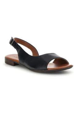 Sandali neri in pelle con cinturino 225110-PITTARELLO LOOK