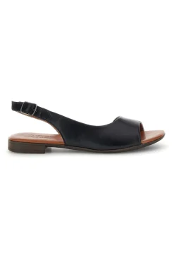 Sandali neri in pelle con cinturino 225110-PITTARELLO LOOK