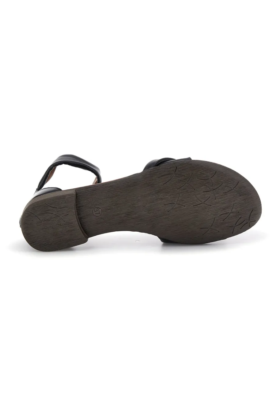 Sandali neri in pelle con fascia e cinturino 225675-PITTARELLO LOOK Outlet