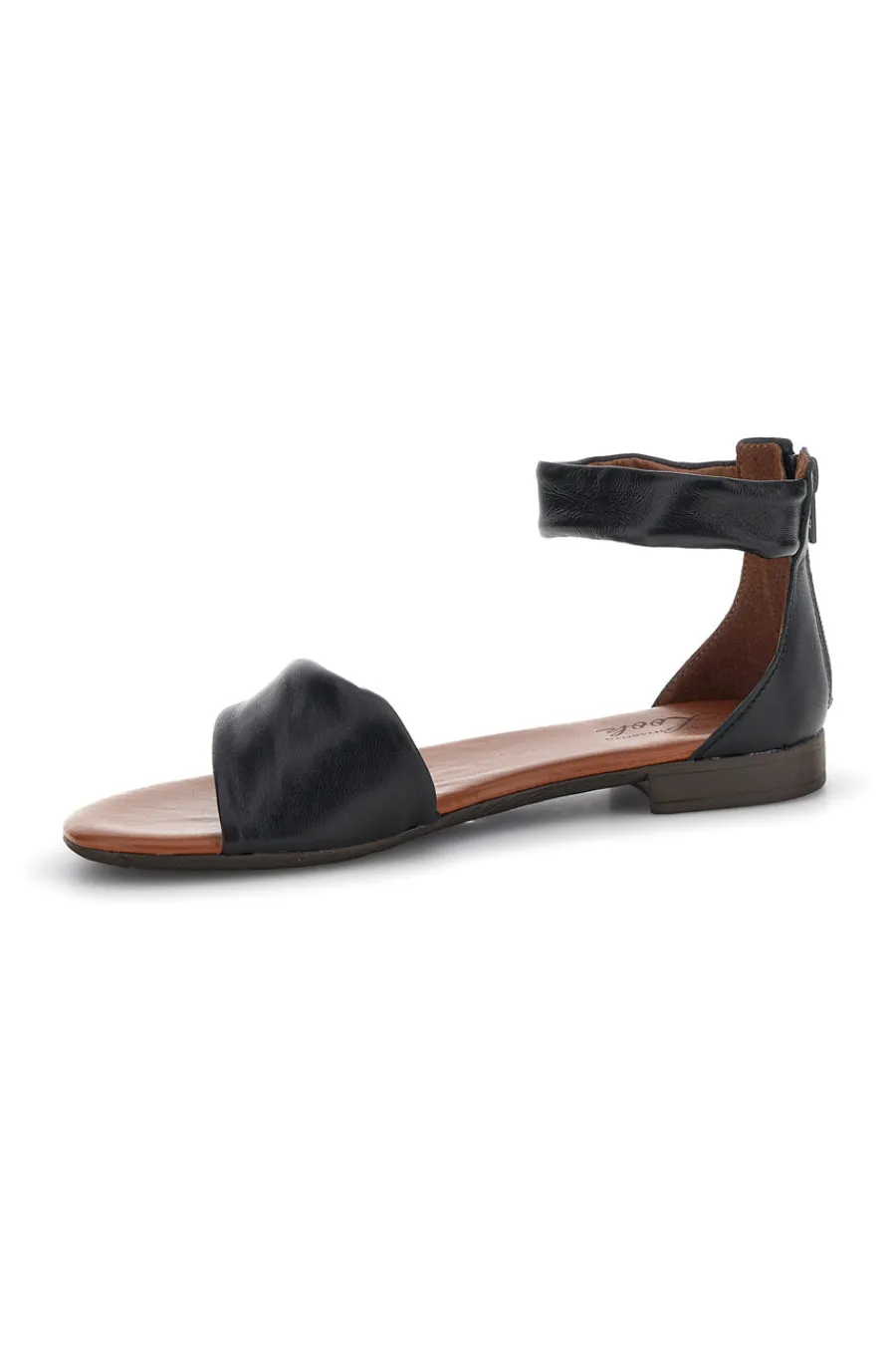 Sandali neri in pelle con fascia e cinturino 225675-PITTARELLO LOOK Outlet