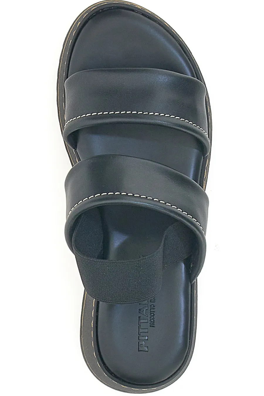Sandali Neri in Pelle con Platform e Elastico Posteriore 54874-PITTARELLO Clearance