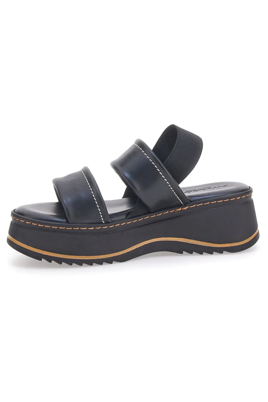 Sandali Neri in Pelle con Platform e Elastico Posteriore 54874-PITTARELLO Clearance