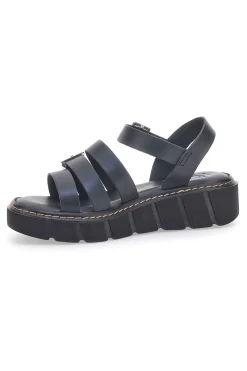 Sandali Neri In Pelle Made in Italy 5836/P-PITTARELLO ROCK Hot