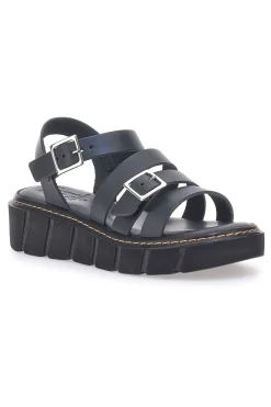 Sandali Neri In Pelle Made in Italy 5836/P-PITTARELLO ROCK Hot