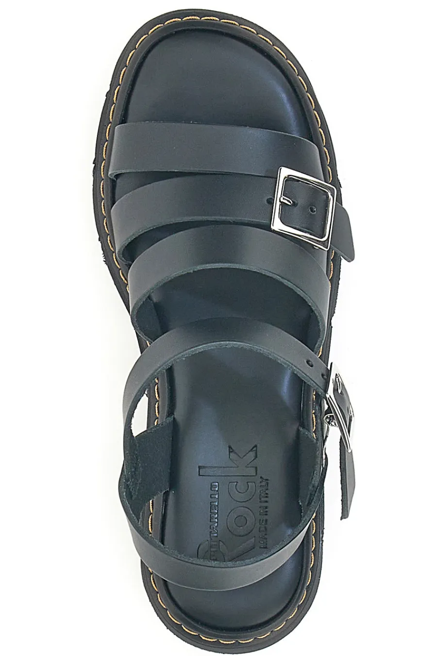 Sandali Neri In Pelle Made in Italy 5836/P-PITTARELLO ROCK Hot