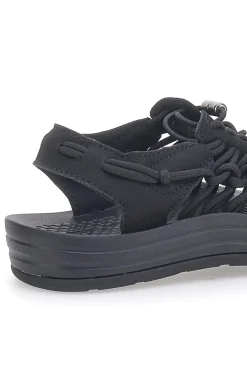 Sandali neri intrecciati effetto corda gorpcore TOYA-PITTARELLO TIERRA Outlet