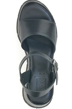 Sandali Neri In Vera Pelle con Platform Alto 15777/Z-PITTARELLO ROCK