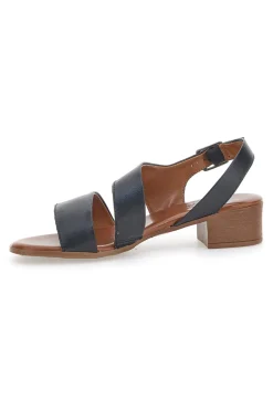 Sandali Neri In Vera Pelle Con Tacco 4 Cm 243080-PITTARELLO LOOK Clearance