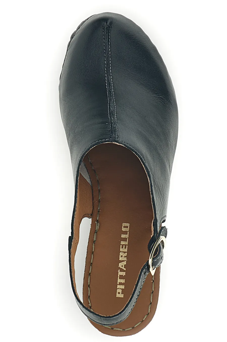 Sandali neri in vera pelle con tacco 1143622-PITTARELLO Outlet