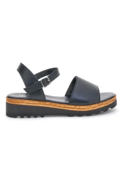 Sandali Neri in vera pelle Made in Italy con cinturino 3185070811-PITTARELLO Discount