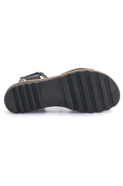 Sandali Neri in vera pelle Made in Italy con cinturino 3185070811-PITTARELLO Discount