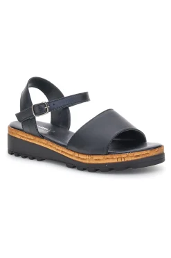 Sandali Neri in vera pelle Made in Italy con cinturino 3185070811-PITTARELLO Discount