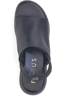 Sandali Neri In Vera Pelle Made in Italy Con Elastico 19515-PITTARELLO FOCUS Hot