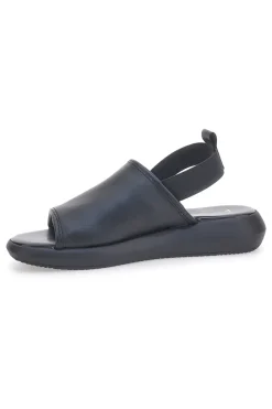 Sandali Neri In Vera Pelle Made in Italy Con Elastico 19515-PITTARELLO FOCUS Hot