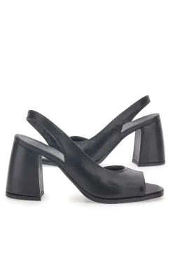 Sandali Neri In Vera Pelle Made In Italy 8241-PITTARELLO GLAM Outlet