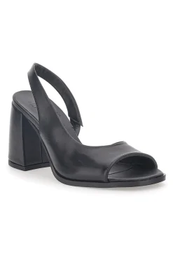 Sandali Neri In Vera Pelle Made In Italy 8241-PITTARELLO GLAM Outlet