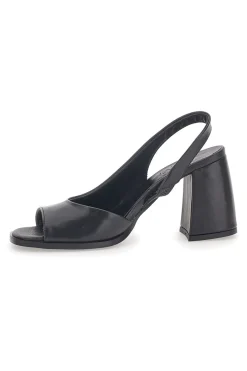Sandali Neri In Vera Pelle Made In Italy 8241-PITTARELLO GLAM Outlet