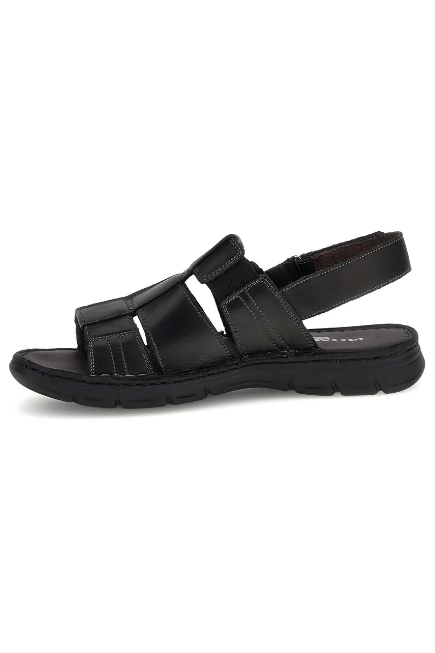Sandali neri in vera pelle Pittarello eco 2617985